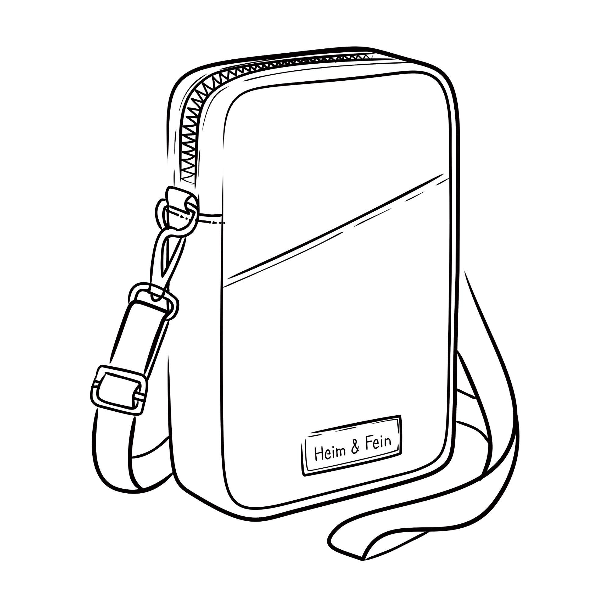 Skizze der Heim & Fein Everyday Mini Bag