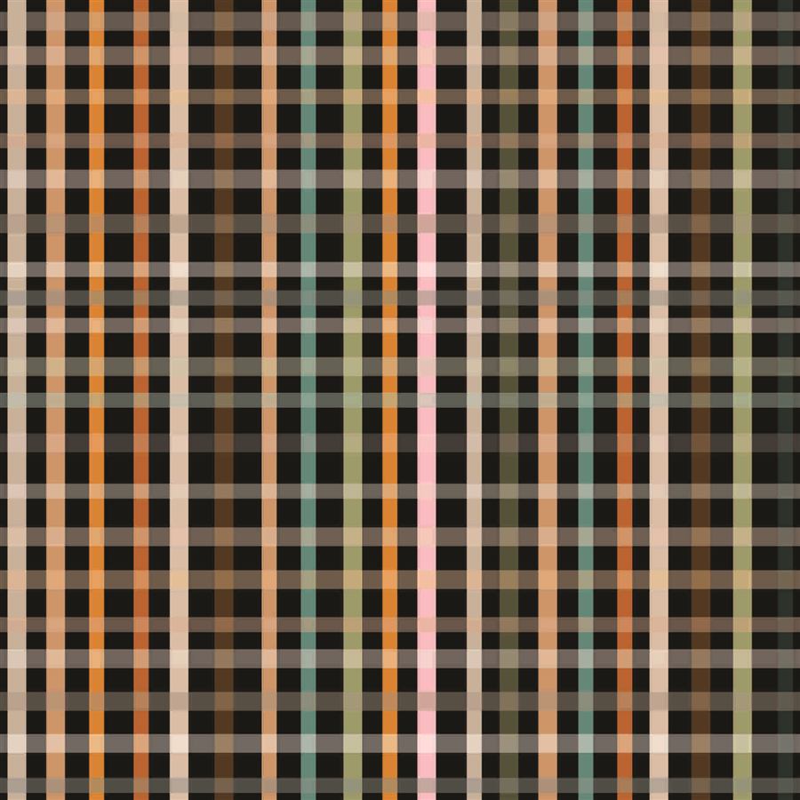 Eigenes Textilmuster: Bold Urban Plaid mit warmen und kühlen Akzenten